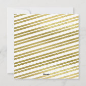 継ぎ目が無い12の写真カード新年の金ゴールドホイルの シーズンカード (裏面)