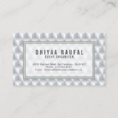 継ぎ目が無い3D白は背景の名刺を立方体にします 名刺 (裏面)