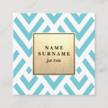 継ぎ目が無いGeometricPattern GoldSquareの名刺