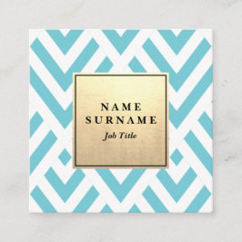 継ぎ目が無いGeometricPattern GoldSquareの名刺 スクエア名刺