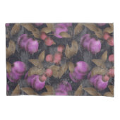 継ぎ目が無く暗いプラムは紫色の果実のさくらんぼpa実を結びます 枕カバー (正面)