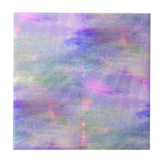 継ぎ目が無く青い、ピンクの背景の黄色の水彩画 タイル (正面)