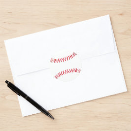 継ぎ目のついた野球のボール カスタマイズ可能なスポーツステッカー ラウンドシール