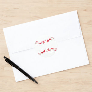 継ぎ目のついた野球のボール カスタマイズ可能なスポーツステッカー ラウンドシール