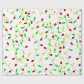 継ぎ目のないお洒落クリスマスツリー ラッピングペーパー (フラット)