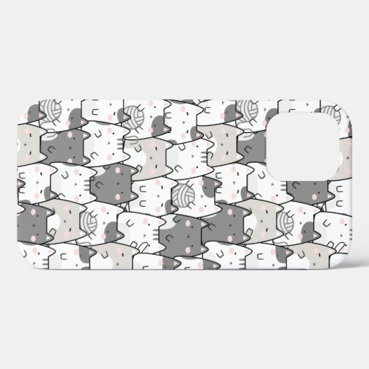 . .継ぎ目のないかわいいかわいい猫 Case-Mate iPhoneケース (裏面 (横))