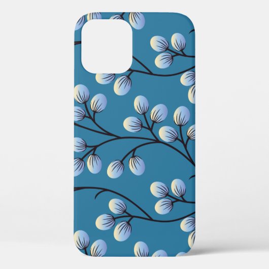 継ぎ目のないかわいい花柄のデザイン Case-Mate iPhoneケース (裏面)