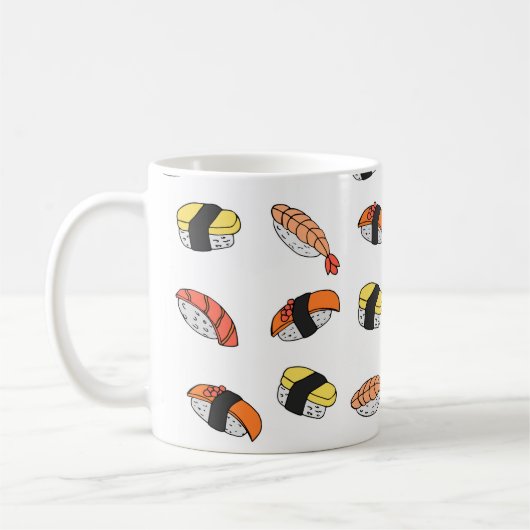 継ぎ目のないずし コーヒーマグカップ (左)