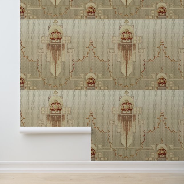 継ぎ目のないアールヌーボー幾何学模様 壁紙 (アプリケーション)