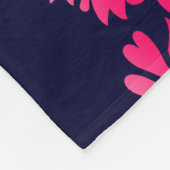 継ぎ目のないインディアンムガルの花のモチーフの背景 フリースブランケット (角)