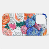 継ぎ目のないカラフルの花 Case-Mate iPhoneケース (裏面 (横))
