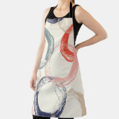 継ぎ目のないカラフル水彩の円 エプロン (インサイチュ)