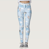 . .継ぎ目のないカワイイかわいいの猫たちが凧を作る レギンス (正面)