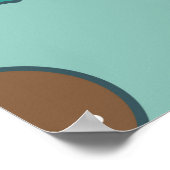 継ぎ目のないクリスマススイーツパターン ポスター (角)