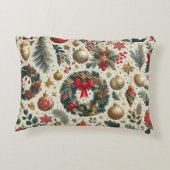 継ぎ目のないクリスマス装飾 アクセントクッション (裏面)