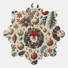 継ぎ目のないクリスマス装飾 オーナメントカード