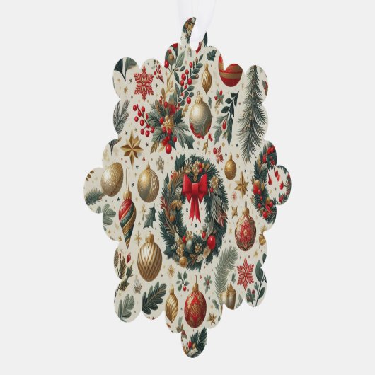 継ぎ目のないクリスマス装飾 オーナメントカード (右)