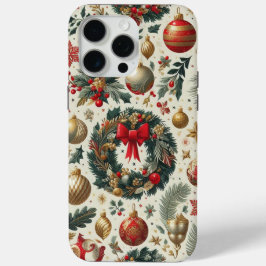 継ぎ目のないクリスマス装飾 iPhone 15 PRO MAXケース