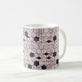 継ぎ目のないグルンギー六角形パターンの等角図形 コーヒーマグカップ (正面右)