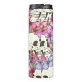 継ぎ目のないスカルの花 タンブラー (裏面)