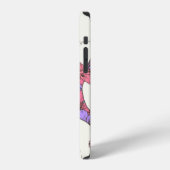 継ぎ目のないスカルの花 iPhoneケース (左側面)
