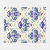 継ぎ目のないトルコカラフルパターン。 フリースブランケット (正面(横))