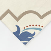 継ぎ目のないトルコカラフルパターン。 フリースブランケット (角)