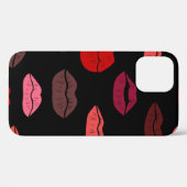 継ぎ目のないパターンカラフルの唇 Case-Mate iPhoneケース (裏面 (横))