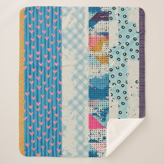 継ぎ目のないパターン、継ぎはぎのタイル。  シェルパブランケット (正面)