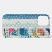 継ぎ目のないパターン、継ぎはぎのタイル。  Case-Mate iPhoneケース (裏面 (横))