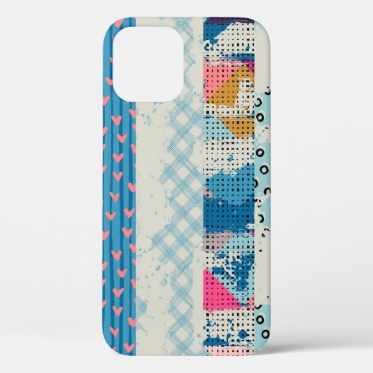 継ぎ目のないパターン、継ぎはぎのタイル。  Case-Mate iPhoneケース (裏面)