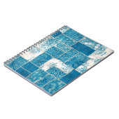 継ぎ目のないパッチワークのコラージュ混合キルトパターンプリント ノートブック (左側)