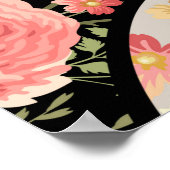 継ぎ目のないパッチワークの花模様 ポスター (角)