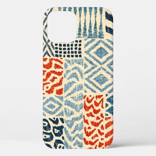 継ぎ目のないパッチワークパターン。hand-dのコレクション Case-Mate iPhoneケース (裏面)