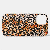 継ぎ目のないヒョウ柄、手スケッチ動物のとげ Case-Mate iPhoneケース (裏面 (横))