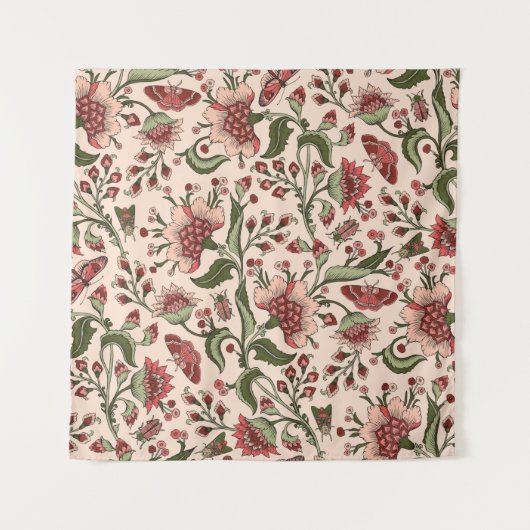 継ぎ目のないファンタジーの花、自然の壁 タペストリー (正面)