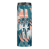 継ぎ目のないファンタジーの花、自然の壁 タンブラー (裏面)