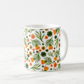継ぎ目のないフォークの花 コーヒーマグカップ (正面右)