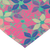 継ぎ目のないフローラの花パターン明るい夏の赤 テーブルクロス (アングル)