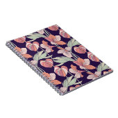 継ぎ目のないフローラパターン，花，蘭，モーダー ノートブック (右側)