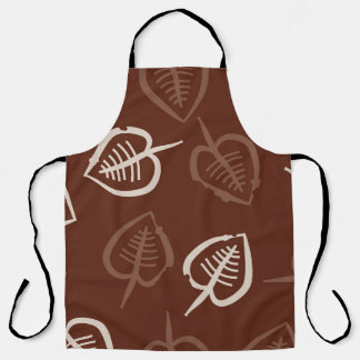 継ぎ目のないフローラモチーフ葉のパターン。ストリ エプロン