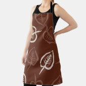 継ぎ目のないフローラモチーフ葉のパターン。ストリ エプロン (インサイチュ)