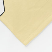 継ぎ目のないポップコーンの模様。ヴィンテージ手描きアライス フリースブランケット (角)