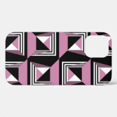 継ぎ目のないモダン正方形パターン Case-Mate iPhoneケース (裏面 (横))