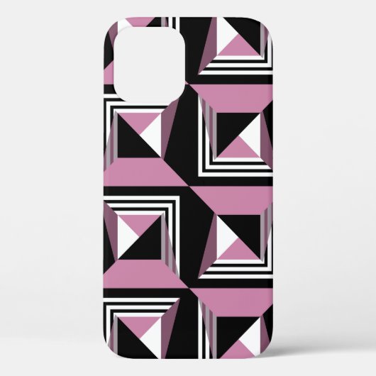 継ぎ目のないモダン正方形パターン Case-Mate iPhoneケース (裏面)