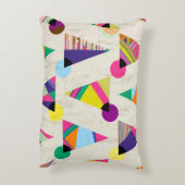 継ぎ目のない三角模様の背景，ヒップスター・レター アクセントクッション (裏面(縦))