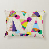 継ぎ目のない三角模様の背景，ヒップスター・レター アクセントクッション (裏面)