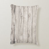 継ぎ目のない古い木目：テクスチャ付き壁の背景 アクセントクッション (裏面(縦))