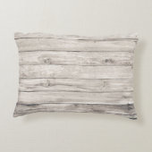 継ぎ目のない古い木目：テクスチャ付き壁の背景 アクセントクッション (裏面)