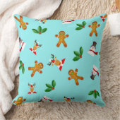 継ぎ目のない可愛いクリスマスパターン クッション (ブランケット)